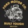 Brixton Ford Built Tough T-Shirt - burnt rubber - reverse detail