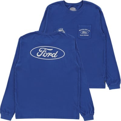 Brixton Ford Built Tough L/S T-Shirt - ford blue - view large