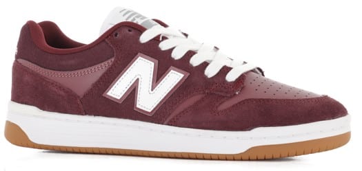 New Balance Numeric 480 (WIDE) Skate Shoes - burgundy/white/gum - view large