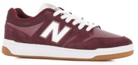 New Balance Numeric 480 (WIDE) Skate Shoes - burgundy/white/gum