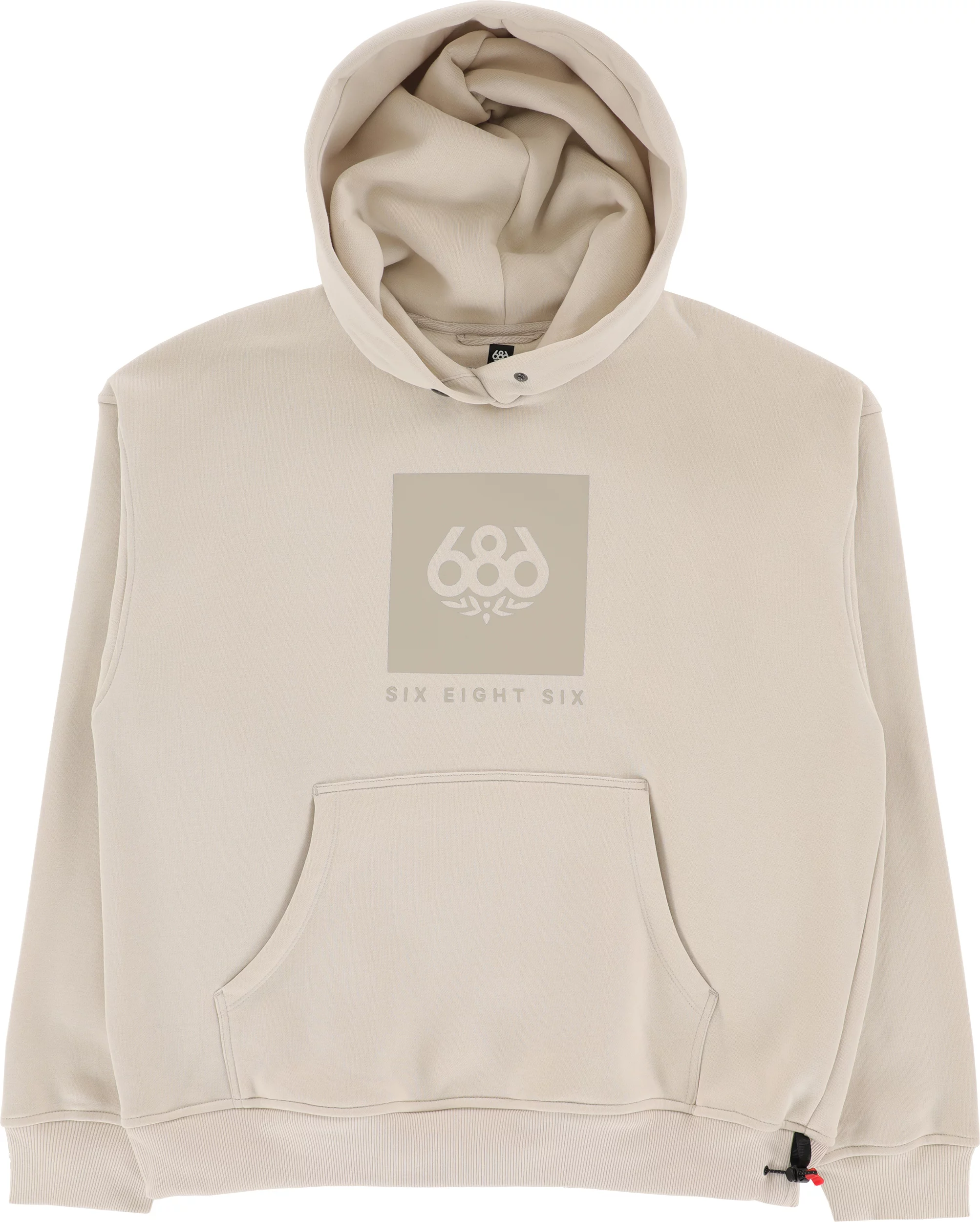 ダイエットフード loverock69 686 Knockout Logo Premium Heavyweight Pullover Hoodie - limestone