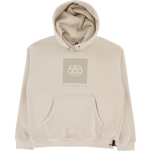 686 Knockout Logo Premium Heavyweight Pullover Hoodie - limestone