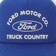 Brixton Ford Built Tough Trucker Hat - ford blue/wimbledon white - front detail
