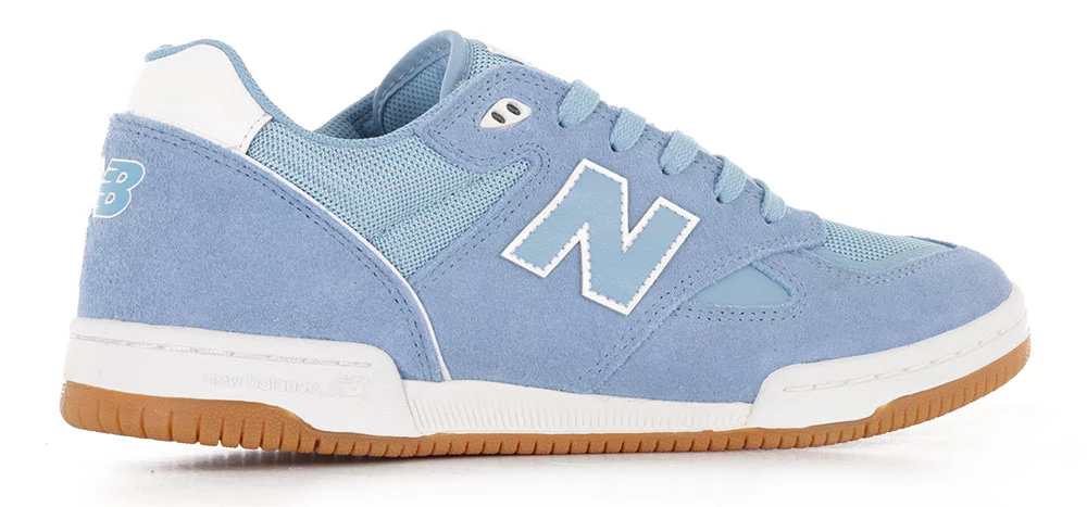 New Balance Numeric 600 Tom Knox Skate Shoes - baby blue/white