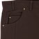Adidas Kader Jeans - dark brown - front detail