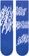 Stance Glacier Crew Sock - cobalt blue - front