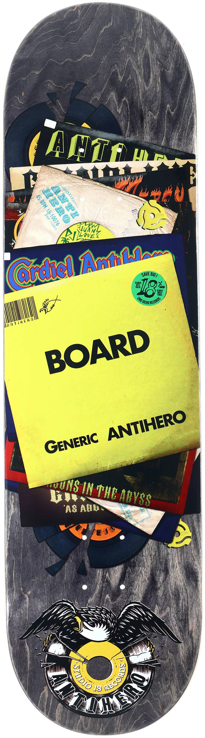 ANTI HERO アンチヒーロー CARDIEL CHARGED 8.38” ANTIHERO アンタイヒーロー 8.38インチ スケボー デッキ ジョン