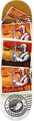 Anti-Hero Pfanner Postal 8.25 Skateboard Deck - brown - view large