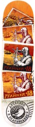 Anti-Hero Pfanner Postal 8.25 Skateboard Deck - orange