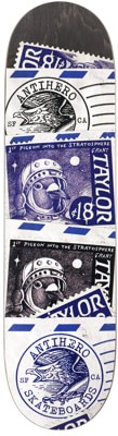 Anti-Hero Taylor Postal 8.38 Skateboard Deck - black - view large