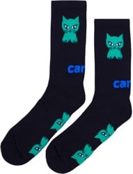 Carpet Cat Sock - black