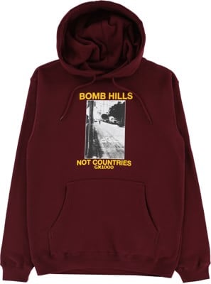 GX1000 Bomb Hills Hoodie - burgundy/yellow - view large