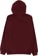 GX1000 Bomb Hills Hoodie - burgundy/yellow - reverse
