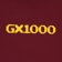 GX1000 OG Logo T-Shirt - burgundy/yellow - front detail