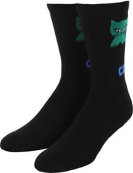 Carpet Cat Sock - black
