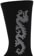 Carpet Dragon Sock - black - side