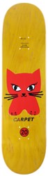 Carpet Cat 8.38 Skateboard Deck - red cat/yellow