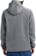 Burton Crown Weatherproof Fleece Full Zip Hoodie - true black heather - reverse