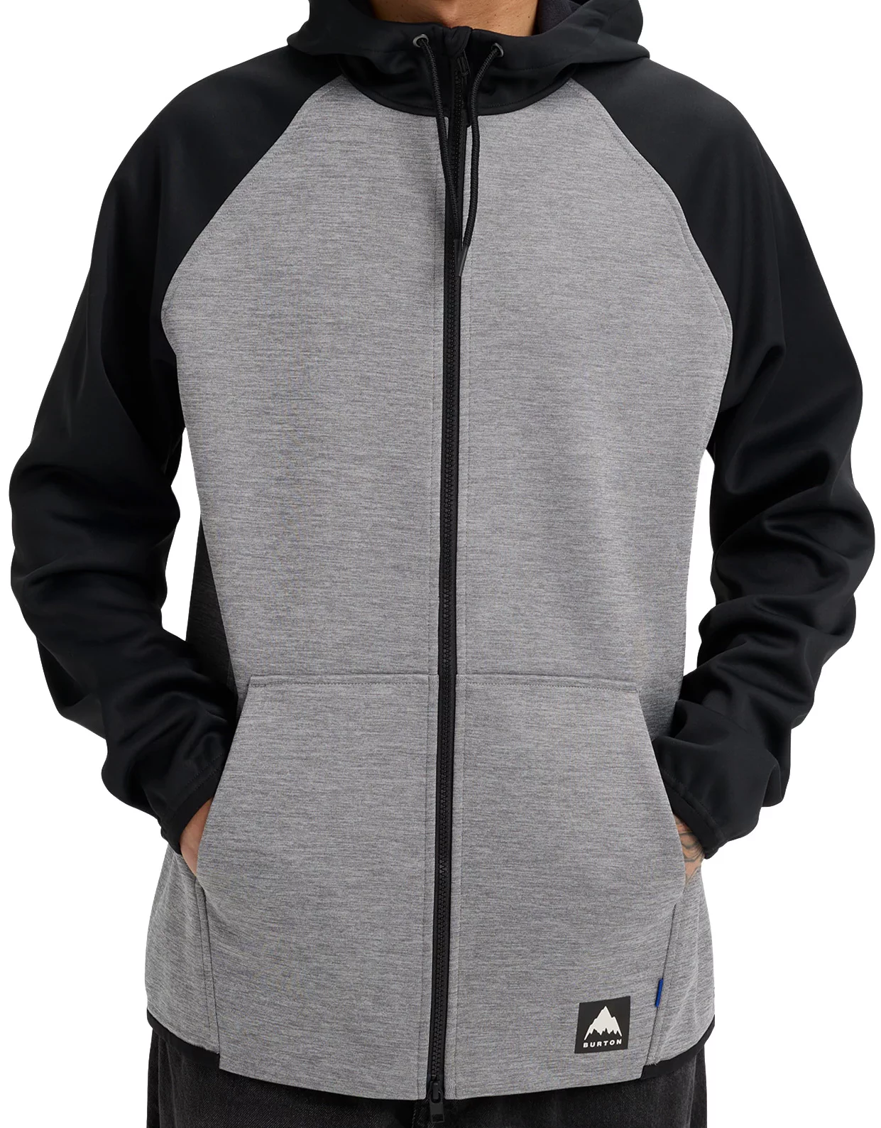 Burton Crown Weatherproof Fleece Full Zip Hoodie - gray heather