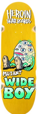 Heroin Mutant Wide Boy 10.28 Skateboard Deck - yellow - view large