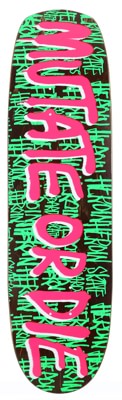 Heroin Mutate Or Die 8.7 Skateboard Deck - brown - view large