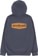 Never Summer Handbuilt Hoodie - slate blue - reverse