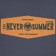 Never Summer Handbuilt Hoodie - slate blue - reverse detail