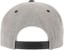Never Summer NS Quality Goods Snapback Hat - heather grey/black bill - reverse