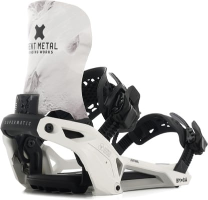 Bent Metal Lightning Supermatic Snowboard Bindings 2026 - white - view large