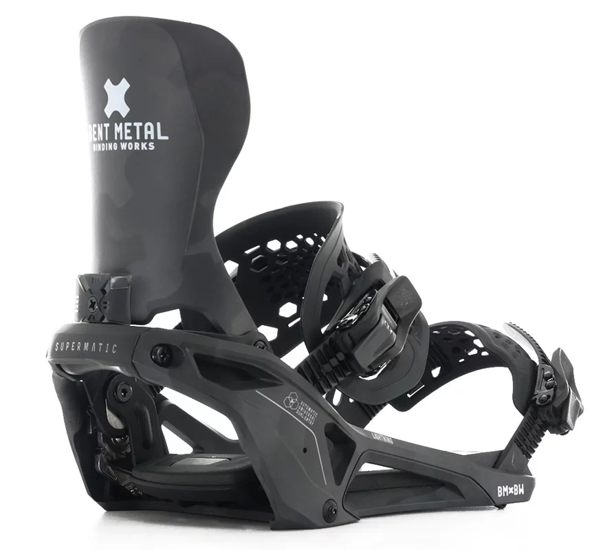 Bent Metal Lightning Supermatic Snowboard Bindings 2026 - black