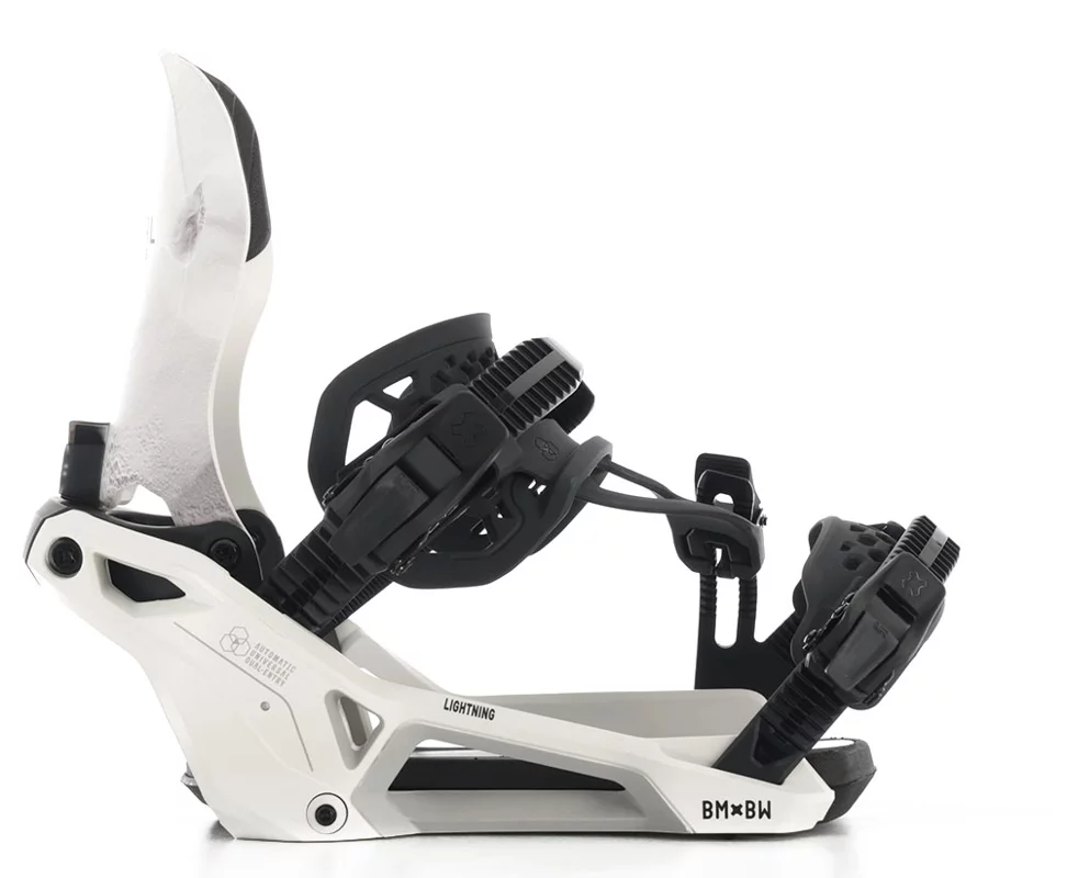 美品！　Bentl supermatic White size:L Bent Metal Lightning Supermatic Snowboard Bindings 2026 - white