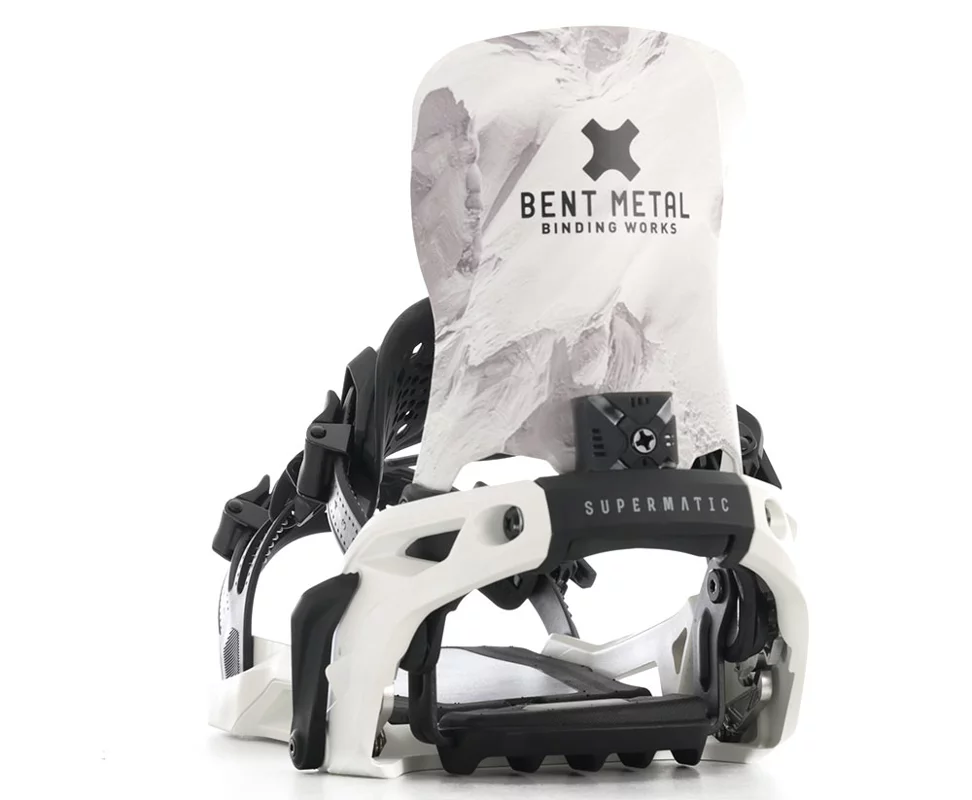美品！　Bentl supermatic White size:L Bent Metal Lightning Supermatic Snowboard Bindings 2026 - white