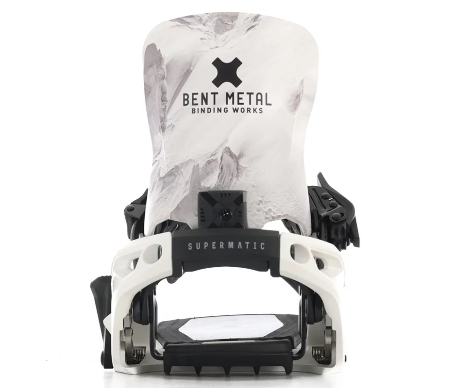 Bent Metal Lightning Supermatic Snowboard Bindings 2026 - white