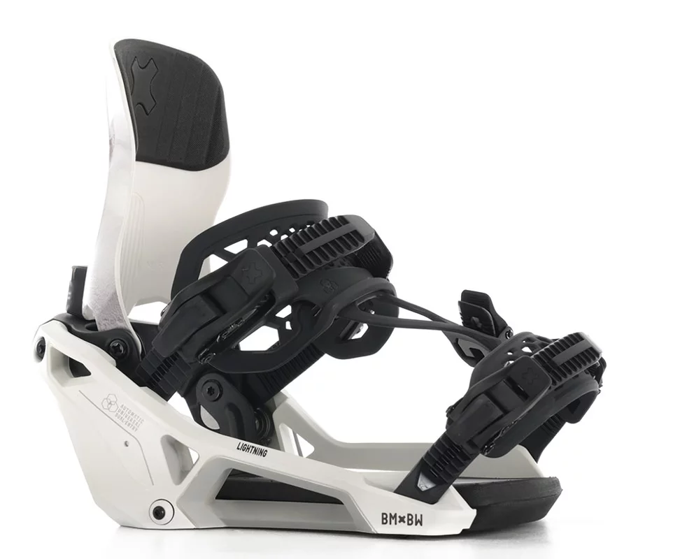 Bent Metal Lightning Supermatic Snowboard Bindings 2026 - white