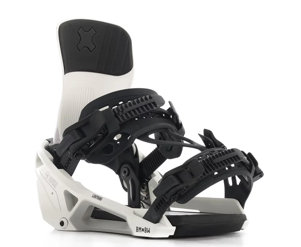 Bent Metal Lightning Supermatic Snowboard Bindings 2026 - white