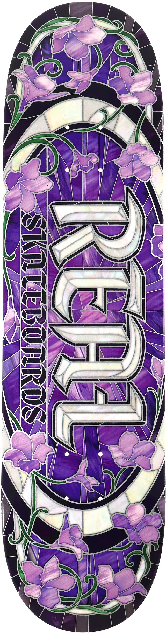 Real Cathedral Oval 8.06 True Fit Shape Skateboard Deck - purple