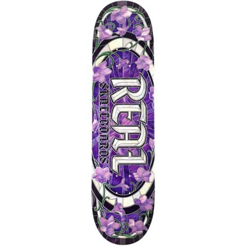 Real Cathedral Oval 8.06 True Fit Shape Skateboard Deck - purple