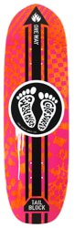 Black Label Jason Adams Curb Surfer 9.75 Skateboard Deck - orange/pink