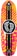 Black Label Jason Adams Curb Surfer 9.75 Skateboard Deck - yellow/pink