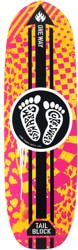 Black Label Jason Adams Curb Surfer 9.75 Skateboard Deck - yellow/pink