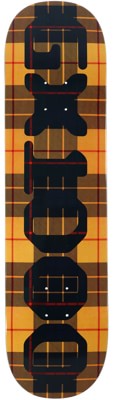 GX1000 OG Logo Tartan 8.25 Skateboard Deck - yellow - view large