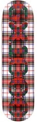 GX1000 OG Logo Tartan 8.625 Skateboard Deck - white