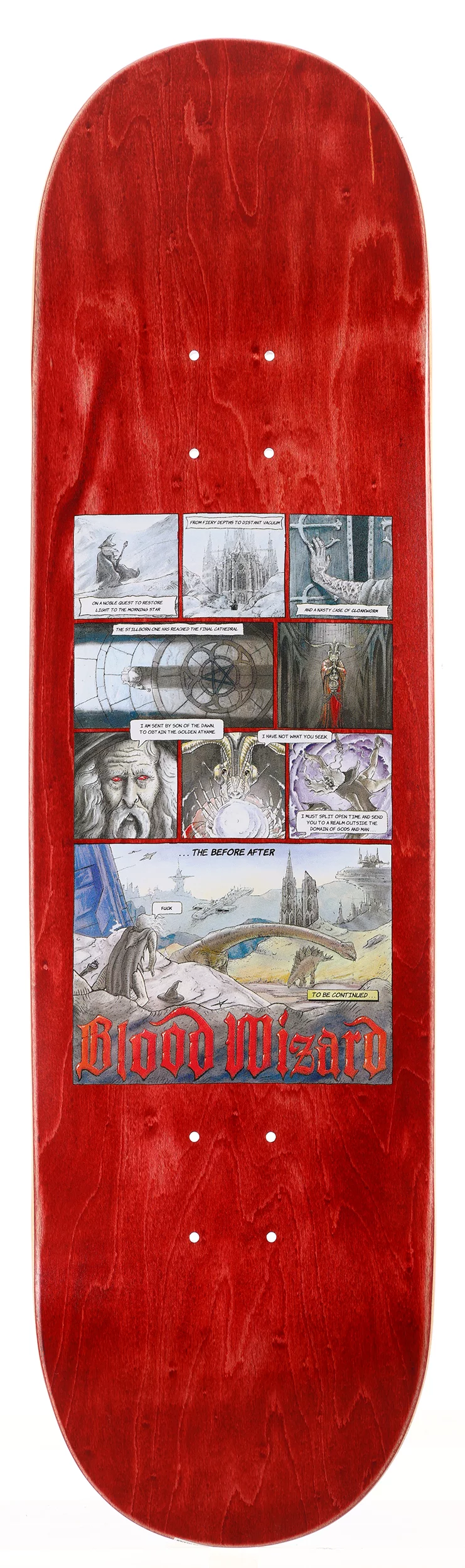 Blood Wizard Outer Realms Vol III 8.75 Skateboard Deck - red | Tactics