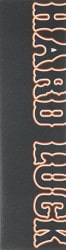 Hard Luck Playball Graphic Skateboard Grip Tape - orange/white