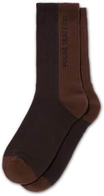 Polar Skate Co. Rib Sock - brown - view large