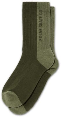 Polar Skate Co. Rib Sock - uniform green - view large
