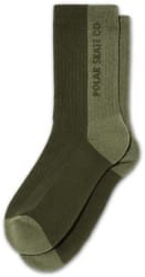 Polar Skate Co. Rib Sock - uniform green