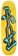 Black Label Crutch 9.5 Tugboat Skateboard Deck - yellow