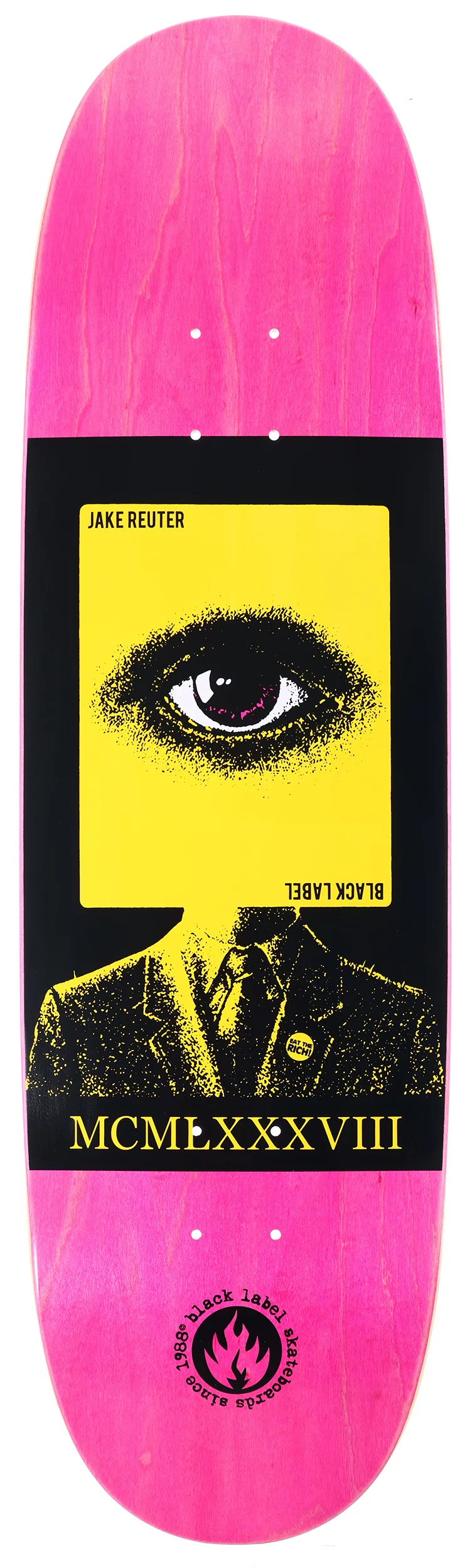 Black Label Reuter Eat The Rich 9.0 Egg Skateboard Deck | Tactics