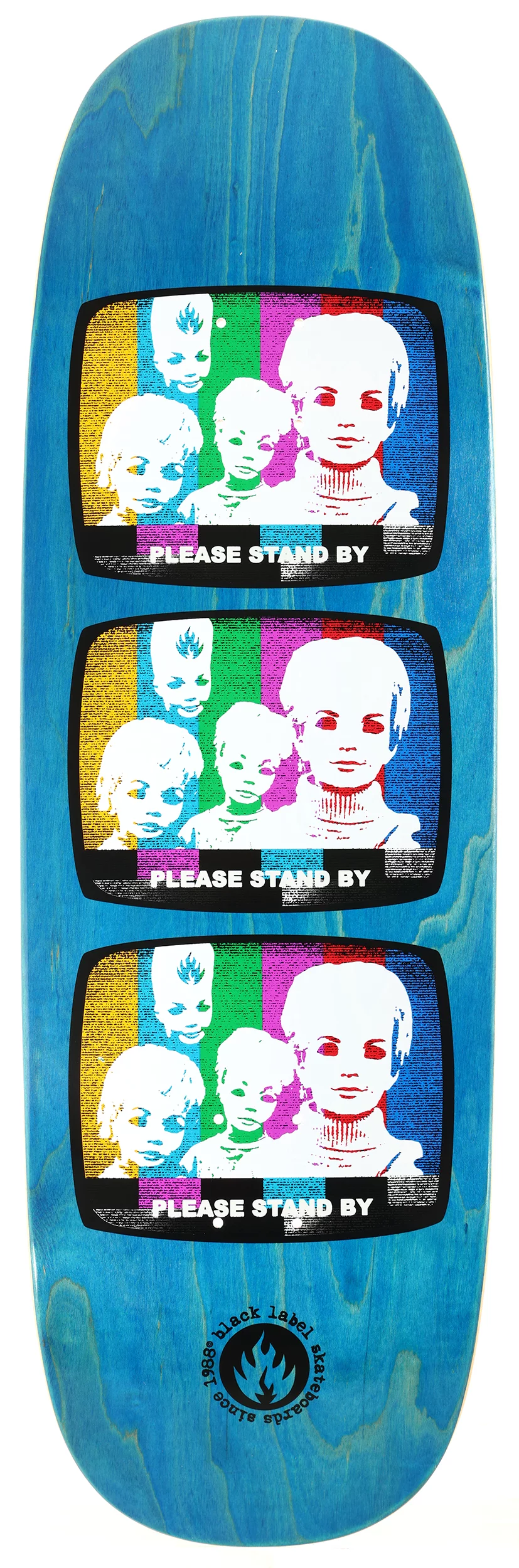 Black Label Stand By 10.0 Jumbotron Skateboard Deck - blue | Tactics